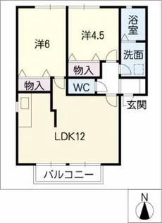サンクエトワールⅠ【2階】の間取り