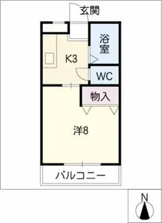 フローラヤゴト【2階】の間取り