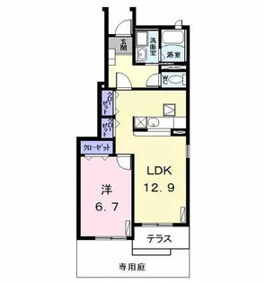 メゾン・サンシャイン【1階】の間取り