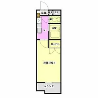 ヒルズmy【1階】の間取り