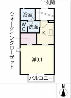 ソレイユ梅坪 B棟【2階】の間取り