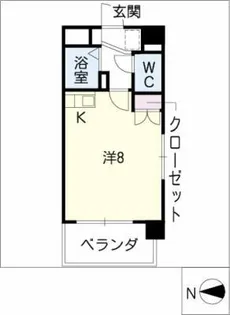 UNAX名東【4階】の間取り