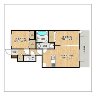 Olieve Brezza【1階】の間取り