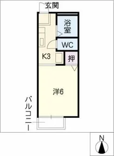 サンAKANAT【2階】の間取り