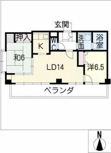錦ハーモニービル【11階】の間取り