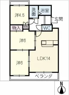 リバーサイド大見【3階】の間取り