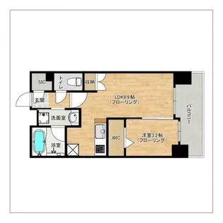 アクタス福岡県庁前グランネクスト【11階】の間取り