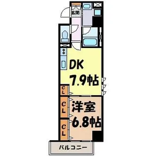 ディアコート白川【5階】の間取り