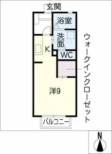 ソレイユ大幸【2階】の間取り