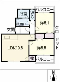 LAHAINA【3階】の間取り