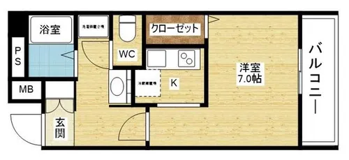 ポートラセーヌ【3階】の間取り