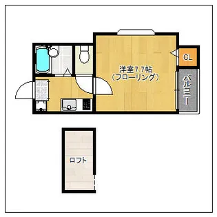 ピュア室見弐番館【203号室】の間取り