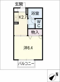 フレグランス原【2階】の間取り