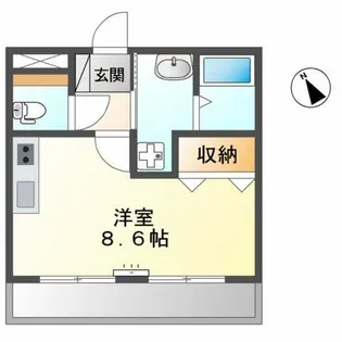 サンシャイン有松【1階】の間取り