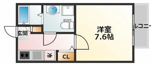 大阪府大阪市東淀川区瑞光2丁目【アパート】の間取り