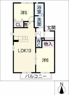 ディアスKⅡ【2階】の間取り