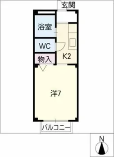 メゾンリビエール【1階】の間取り