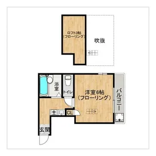 メゾン21堅粕【202号室】の間取り