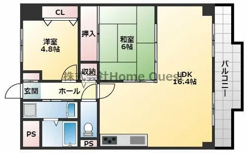 エクセレント・バーツ【2階】の間取り
