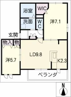 ラ・クール城西【3階】の間取り
