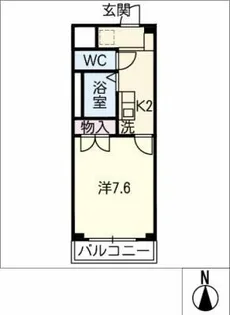 グレイスコート【4階】の間取り