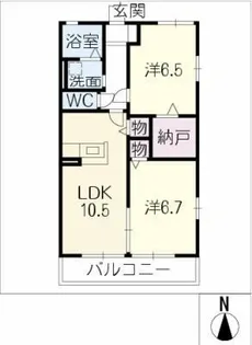 Espoir A棟【2階】の間取り