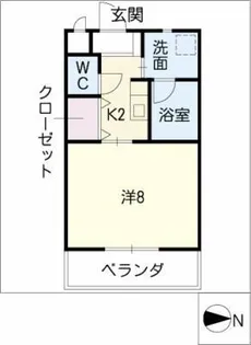 メゾン・ラ・ポール宮東【3階】の間取り