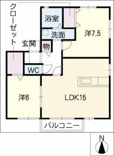 ロイヤルステージ A棟【1階】の間取り