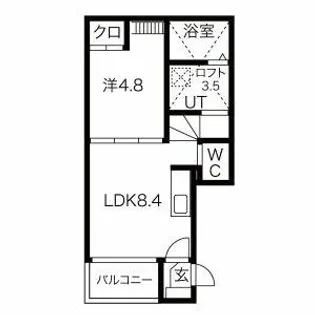テラス菊井【2階】の間取り