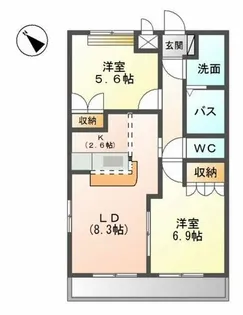 コンフォールメゾン・K【2階】の間取り