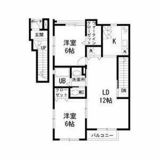 Queen Anne【201号室】の間取り