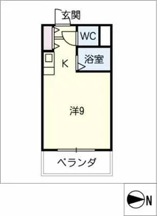 ヒラオカマンション【2階】の間取り