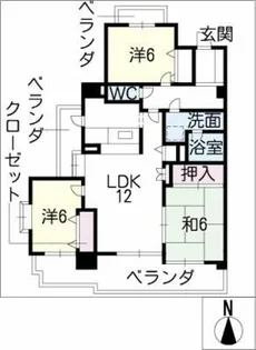 グローリアスヒルズ高蔵寺白山町201【2階】の間取り
