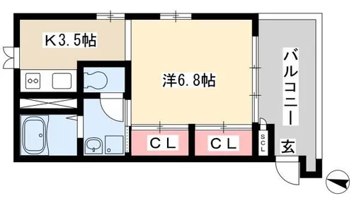 Plateado【301号室】の間取り