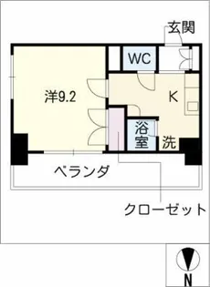 楽RAKU荘【8階】の間取り