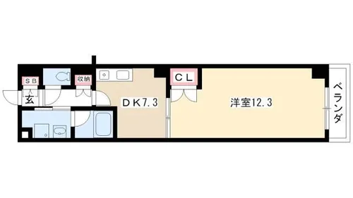 BSレジデンス栄【0907号室】の間取り