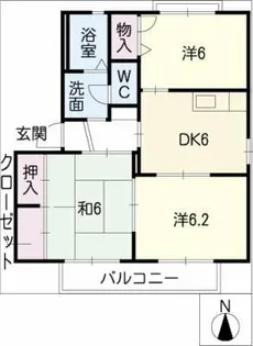 グラン・シャリオ B棟【2階】の間取り