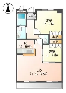 ウエスト ヒル (West Hill)【2階】の間取り