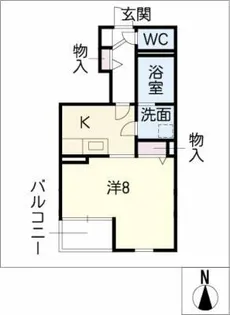 ベラ・カンパーナ【1階】の間取り
