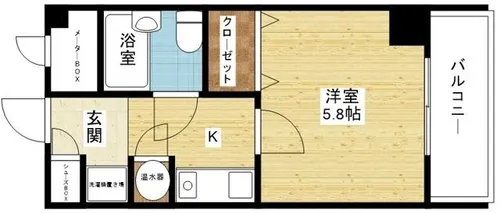 グランディール三津屋【2階】の間取り