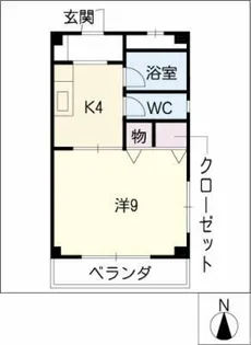 ケープタウン高倉【2階】の間取り