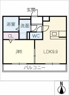 エストレージャGURARA【2階】の間取り