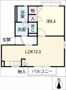 フローラ紺屋田 C棟【1階】の間取り