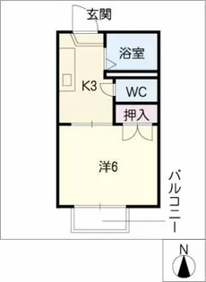 ストークハイム南小池【1階】の間取り