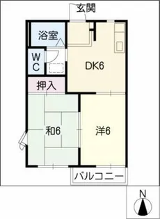 コーポ深谷【2階】の間取り