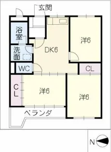はなのきビル【2階】の間取り