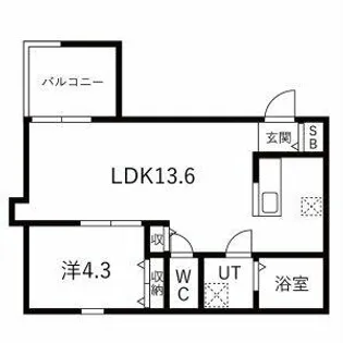 道徳テラス【2階】の間取り