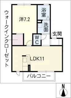 プランドールメゾン【2階】の間取り