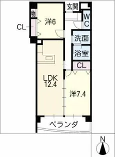 グレイス本郷【1階】の間取り