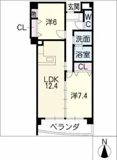 グレイス本郷【1階】の間取り